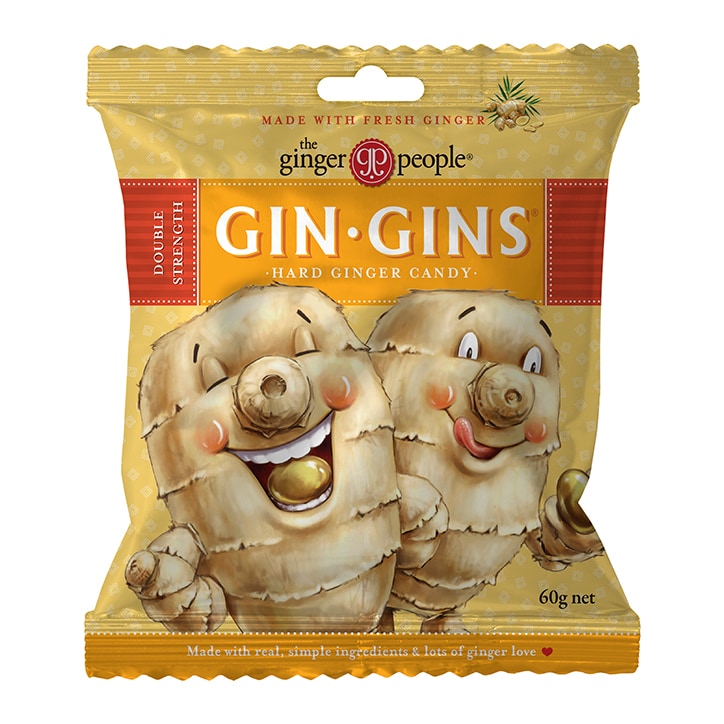 The Ginger People Gin Gins Hard Boiled Candy Bag 60g