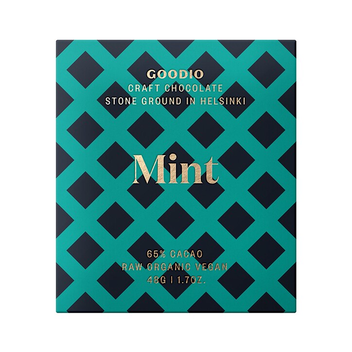 Goodio Raw Chocolate 65% - Mint 48g