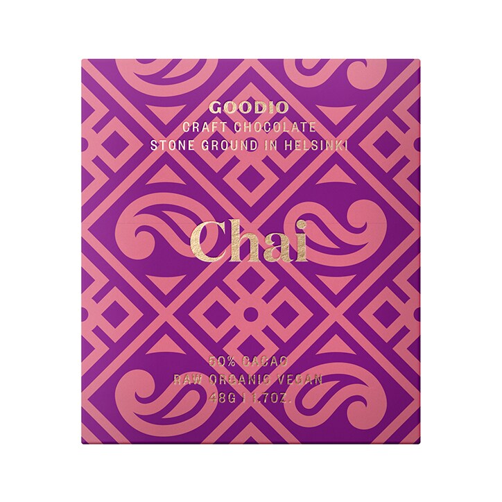 Goodio Raw Chocolate 50% - Chai 48g