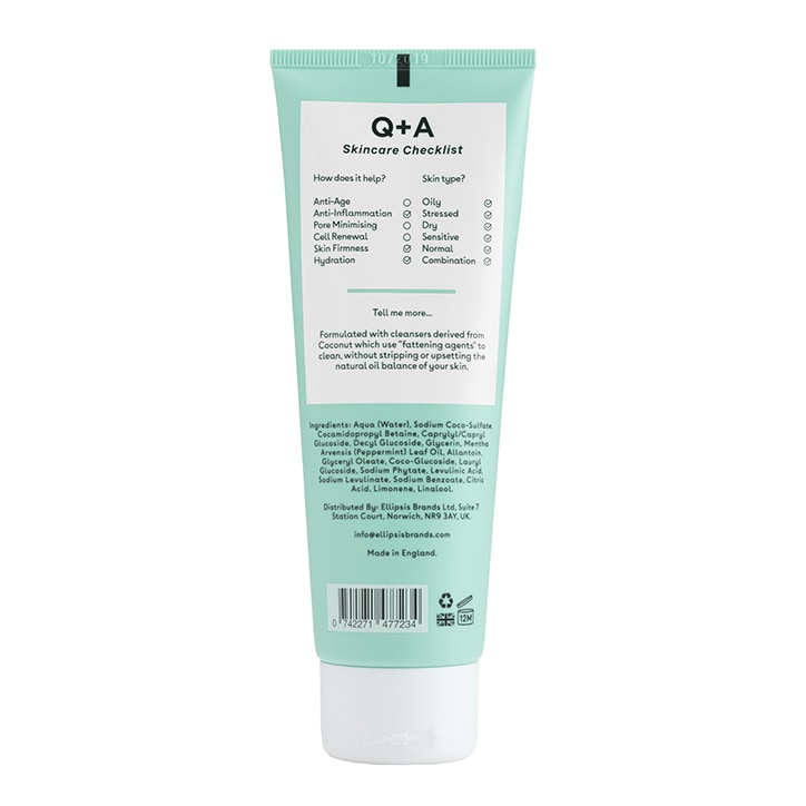 Q+A Peppermint Daily Face Wash - 125 ml image 2