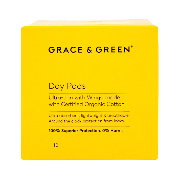 Grace & Green Day Pads 10 pack