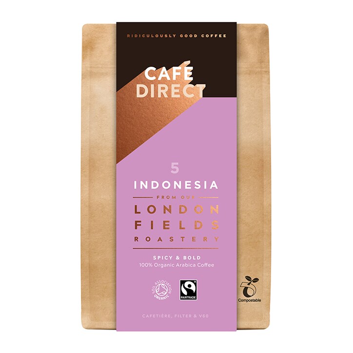 Cafédirect Indonesia Organic Ground Coffee 200g image 1