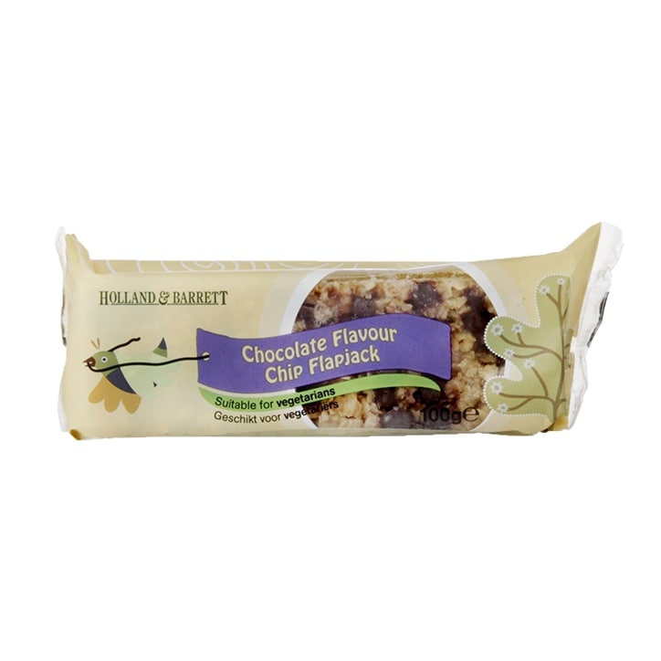 Holland & Barrett Chocolate Chip Flapjack 100g image 1