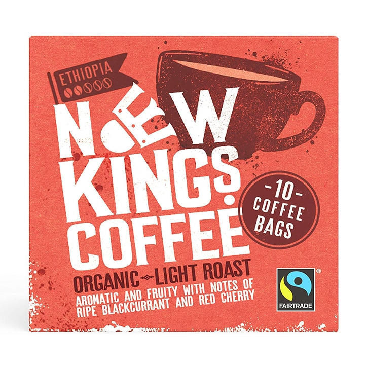 New Kings Coffee Organic Light Roast Coffee Bags 80g image 1