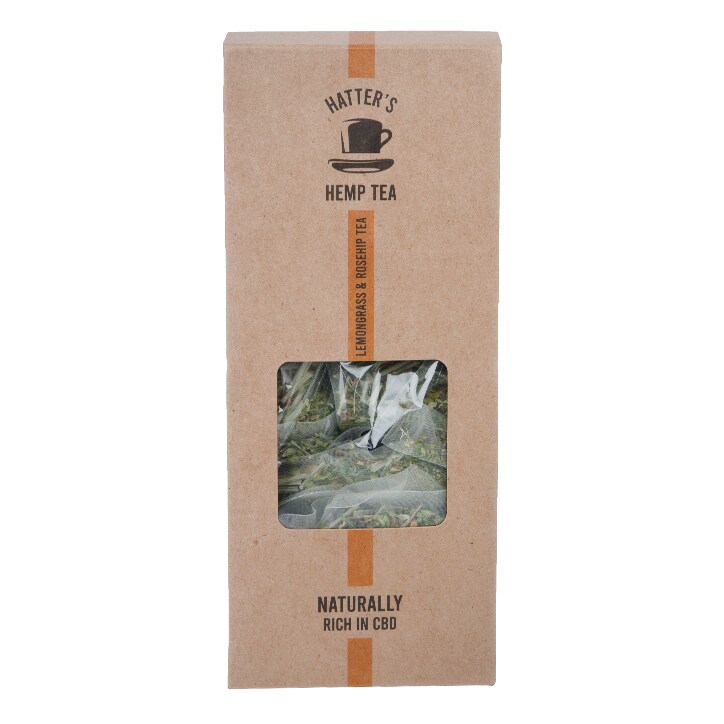 Hatters Hemp Tea Lemongrass & Rosehip 20 Bags image 1