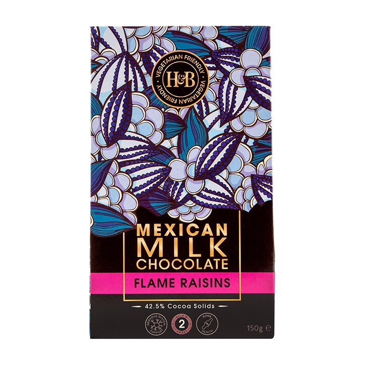 Holland & Barrett Mexican Milk Chocolate Flame Raisins 150g image 1