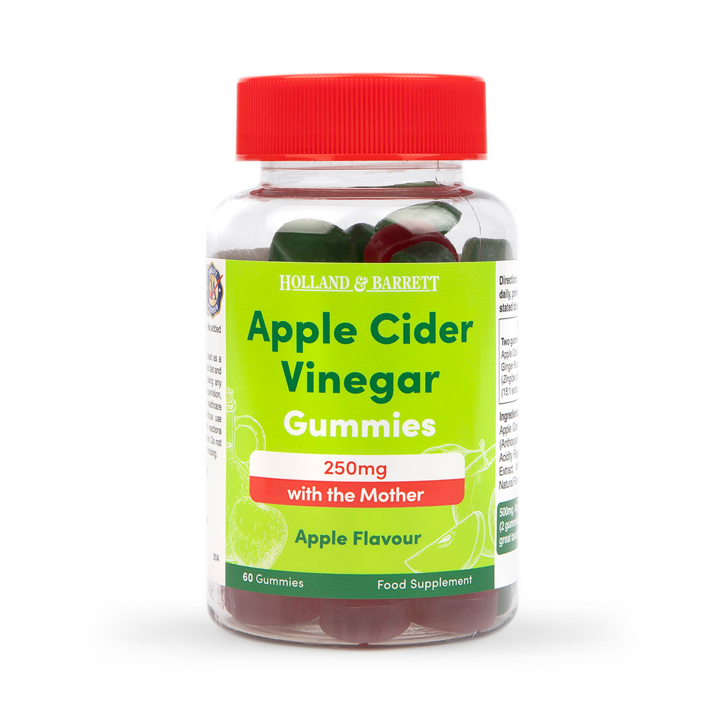 Holland & Barrett Apple Cider Vinegar 250mg with the Mother Apple Flavour 60 Gummies