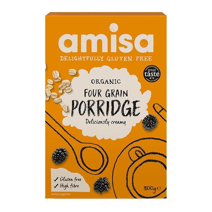 Amisa Organic 4 Grain Porridge - Gluten Free 300g