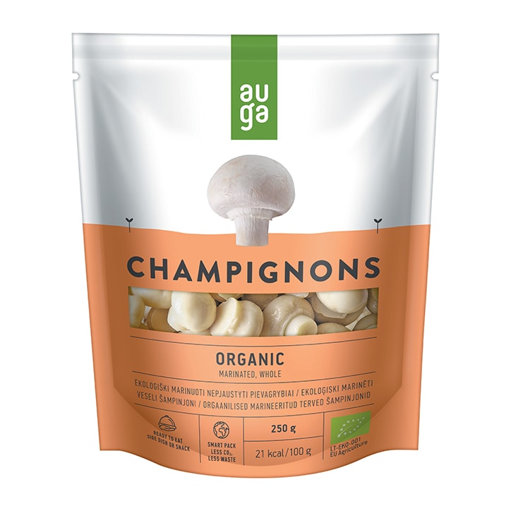Auga Organic Marinated Whole Champignons 250g