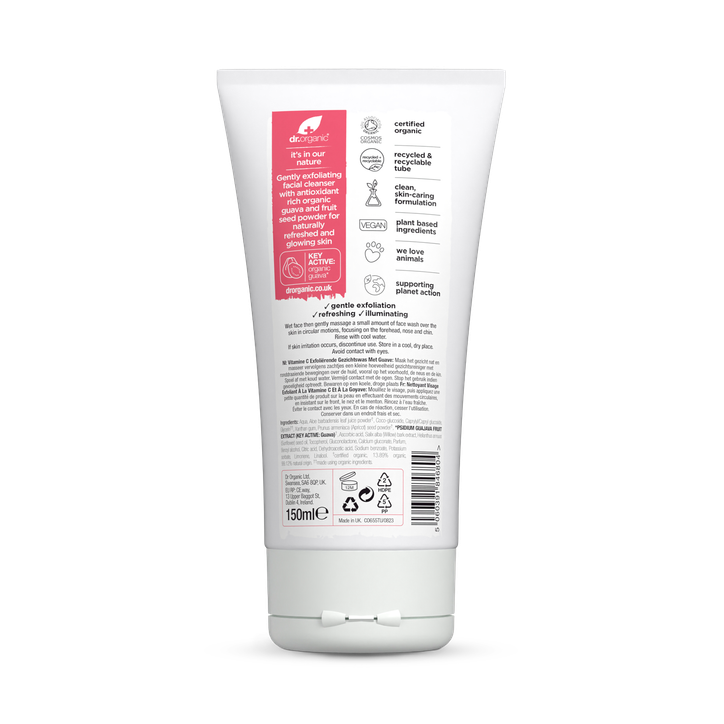 Dr Organic Guava Exfoliating Face Wash 150ml image 2