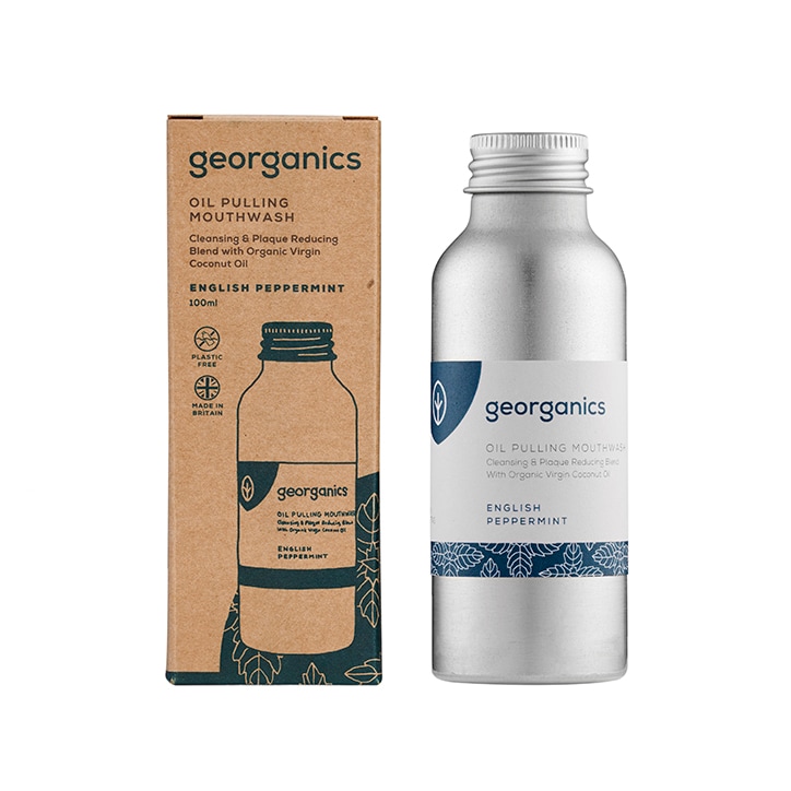 Georganics Oilpulling Mouthwash - English Peppermint 100ml-1