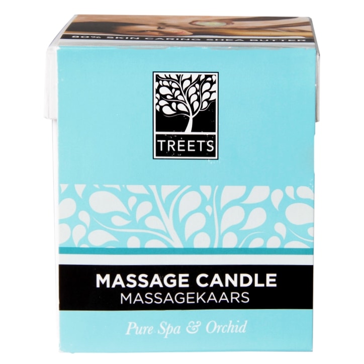 Treets Traditions Orchid & Pure Spa Massage Candle-1