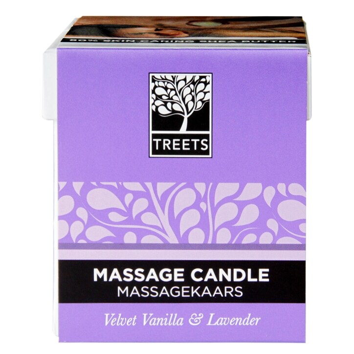 Treets Traditions Velvet Vanilla & Lavender Massage Candle-1