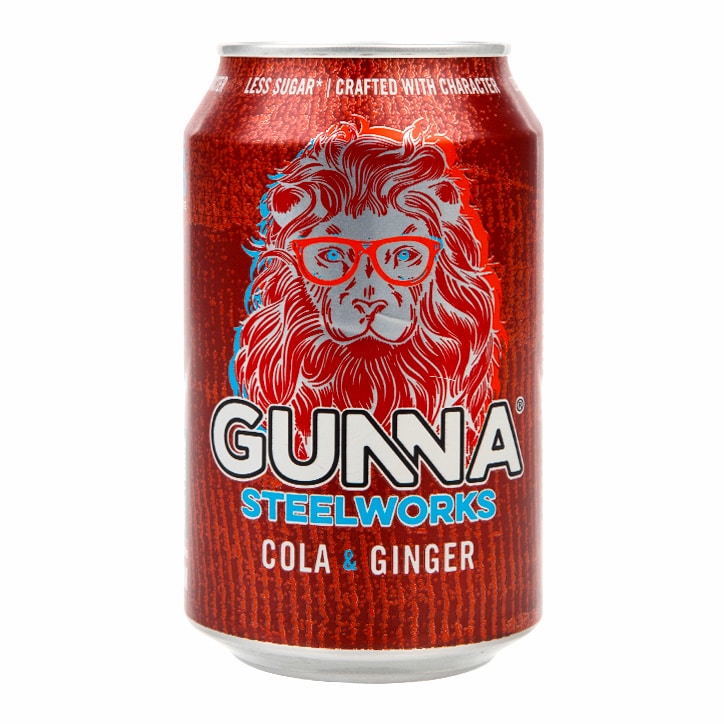 Gunna Steelworks Cola & Ginger 330ml image 1