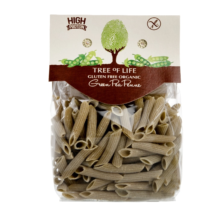 Tree of Life Organic Green Pea Penne 250g image 1