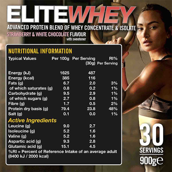 Vow Nutrition Elite Whey White Chocolate & Strawberry 900g-2
