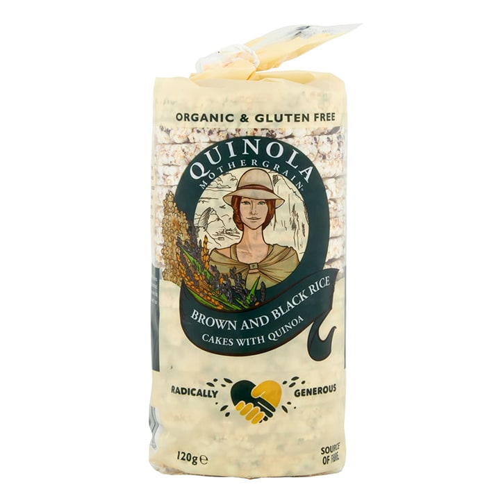 Quinola Mothergrain Organic Black & Brown Rice Cakes 120g image 1