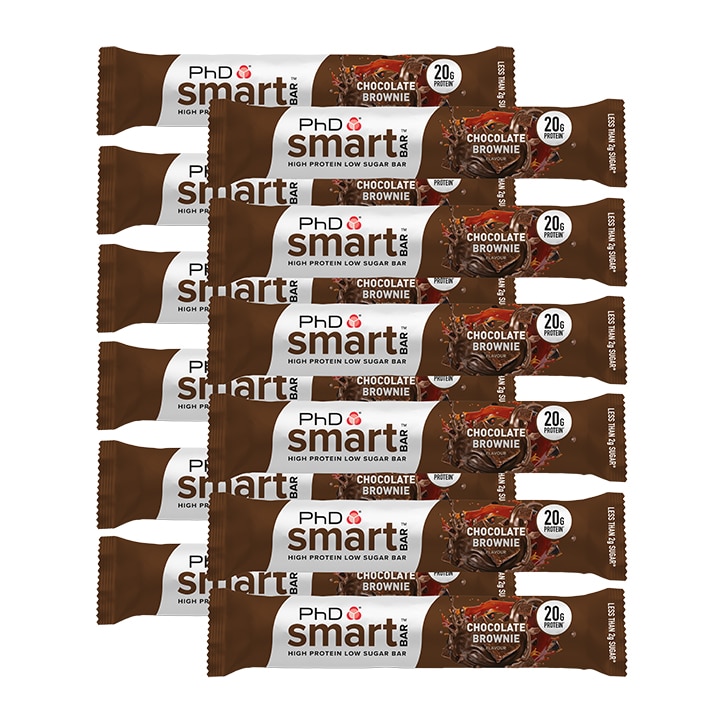 PhD Smart Bar Chocolate Brownie 12 x 64g-1