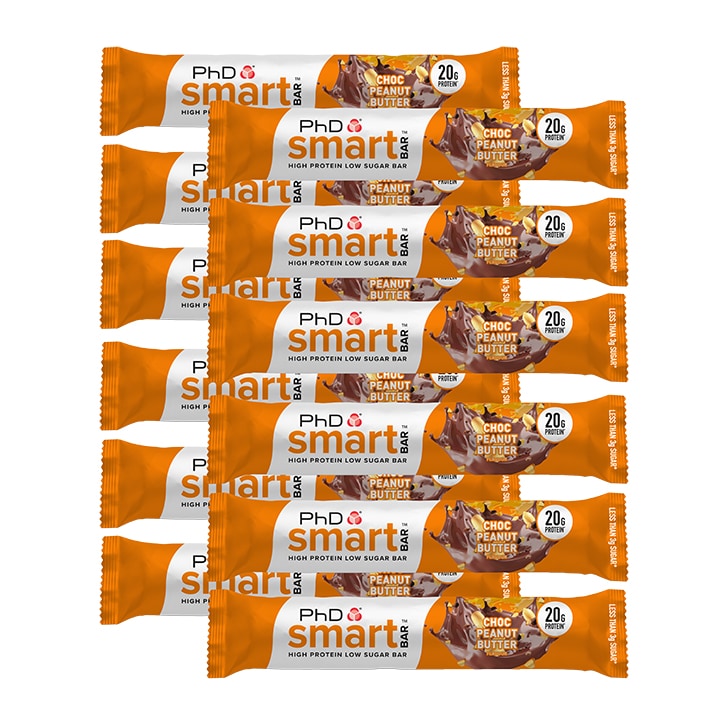 PhD Smart Bar Chocolate Peanut Butter 12 x 64g-1