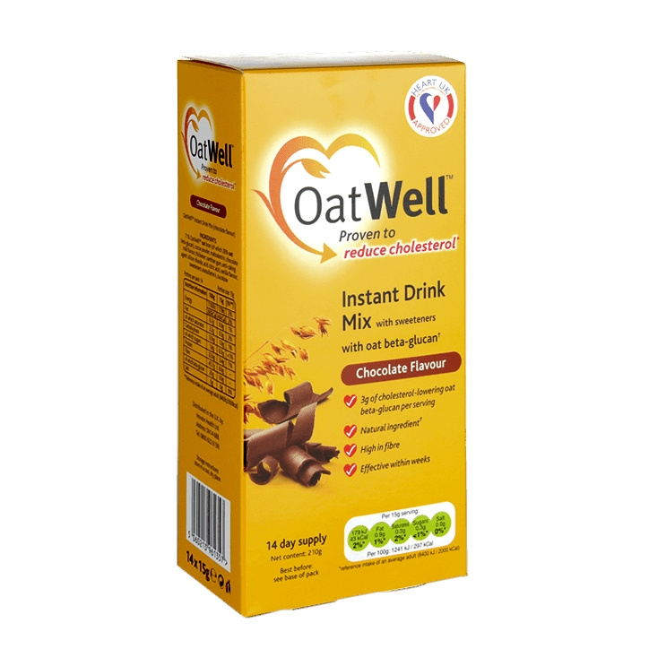 OatWell Instant Drink Mix with Oat Beta-glucan Chocolate 14 Day Supply 210g image 1