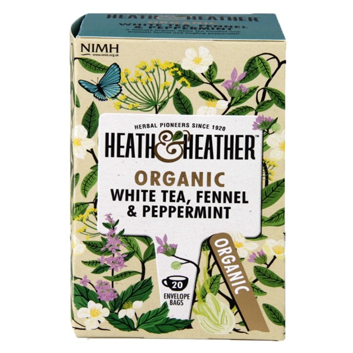 Heath & Heather Organic Peppermint & Fennel 20 Tea Bags image 1