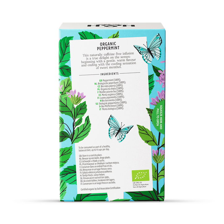 Heath & Heather Organic Peppermint Tea 20 Tea Bags image 2