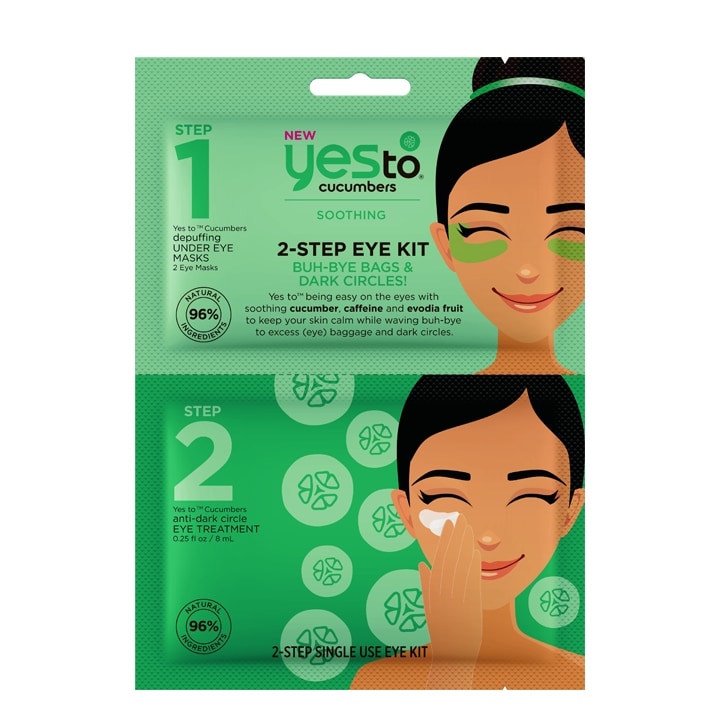 Yes To 2 Step Cucumber Eye Mask Kit-1
