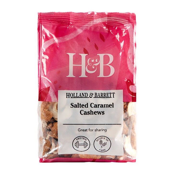 Holland & Barrett Salted Caramel Cashews 200g image 1