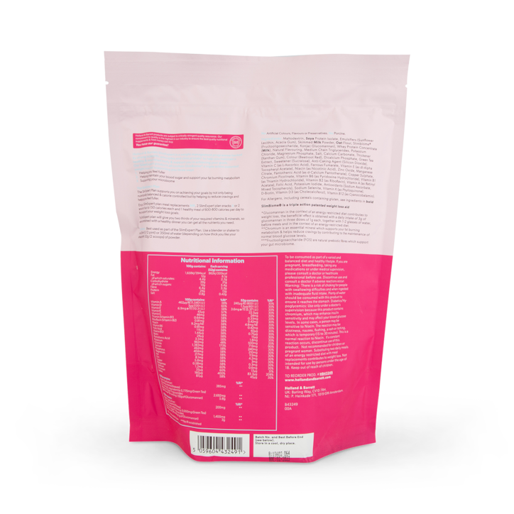 Holland & Barrett SlimExpert Meal Replacement Shake Strawberry Flavour 520g image 2