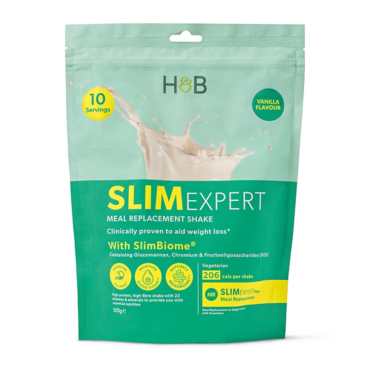 Holland & Barrett SlimExpert Meal Replacement Shake Vanilla Flavour 520g-1
