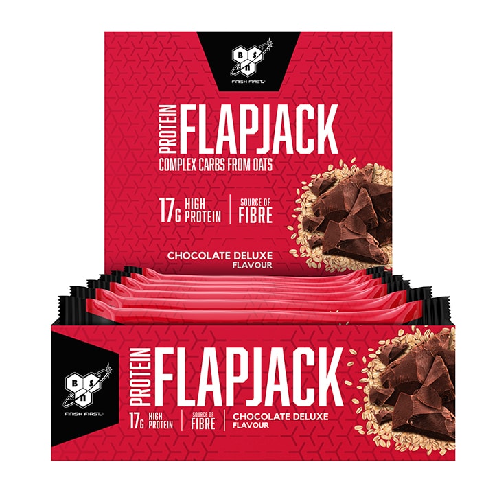 BSN Protein Flapjack Chocolate Deluxe 12 x 75g image 1