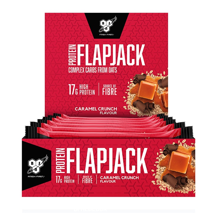 BSN Protein Flapjack Caramel Crunch 12 x 75g image 1
