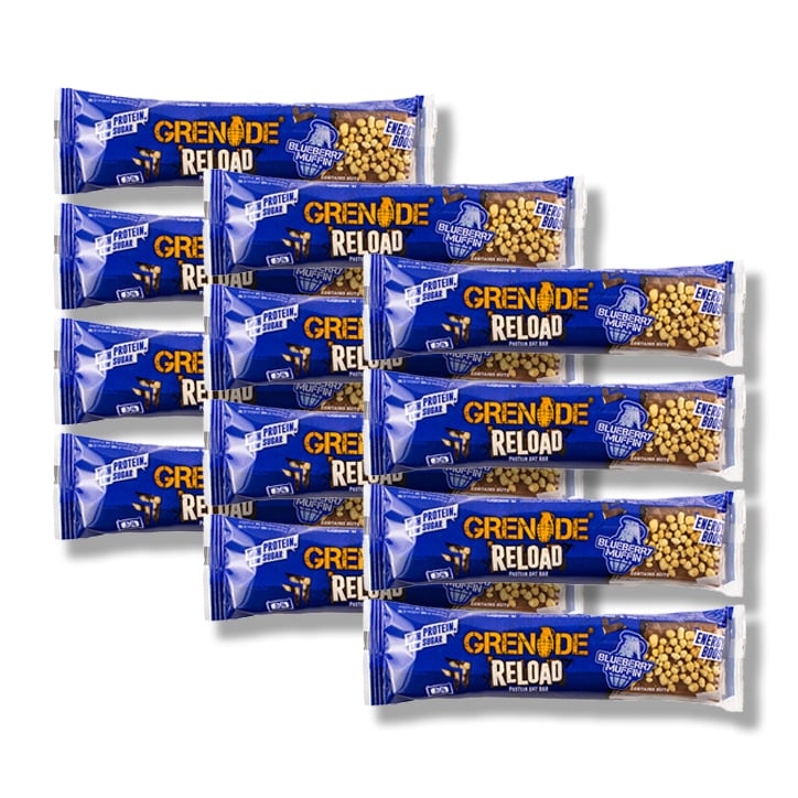 Grenade Reload Protein Oat Bar Blueberry Muffin 12 x 70g