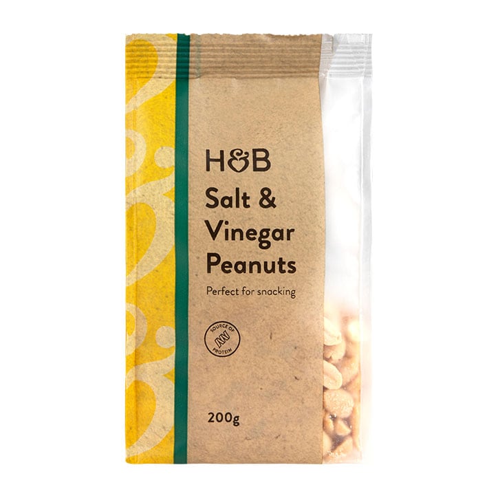 Holland & Barrett Salt & Vinegar Peanuts 200g image 1