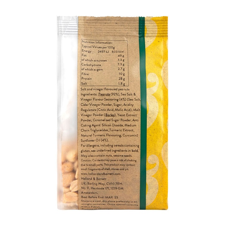 Holland & Barrett Salt & Vinegar Peanuts 200g image 2