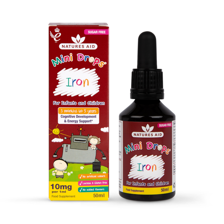 Natures Aid Mini Drops Iron for Infants and Children 50ml image 1
