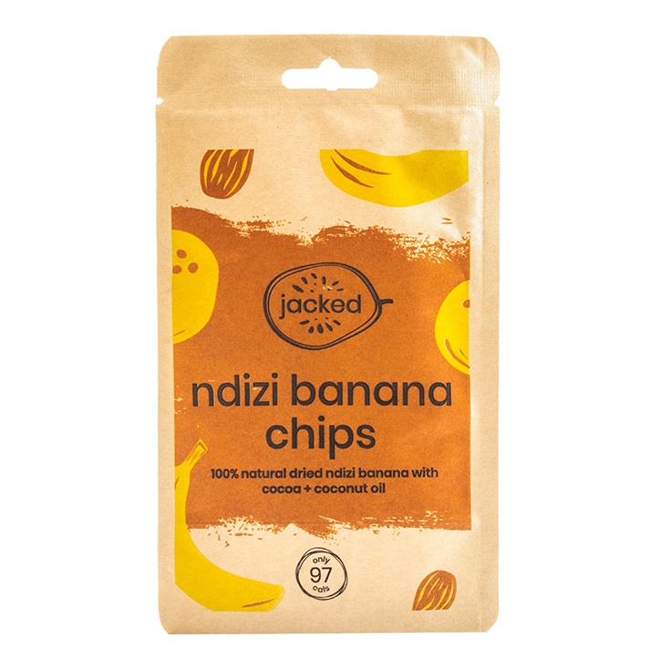 Jacked Ndizi Banana Chips With Cocoa 26g