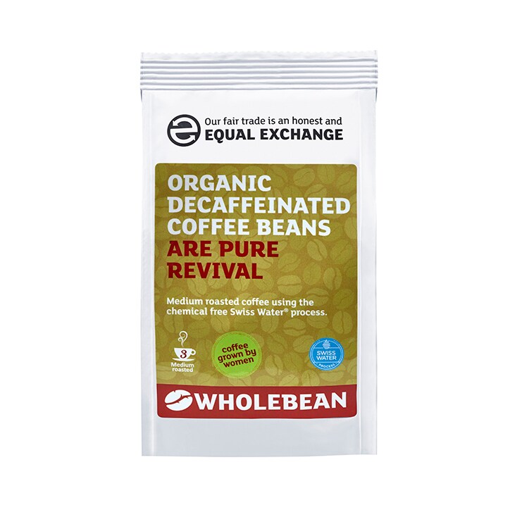 Equal Exchange Decaffeinated Coffee Beans Swiss Water 227g