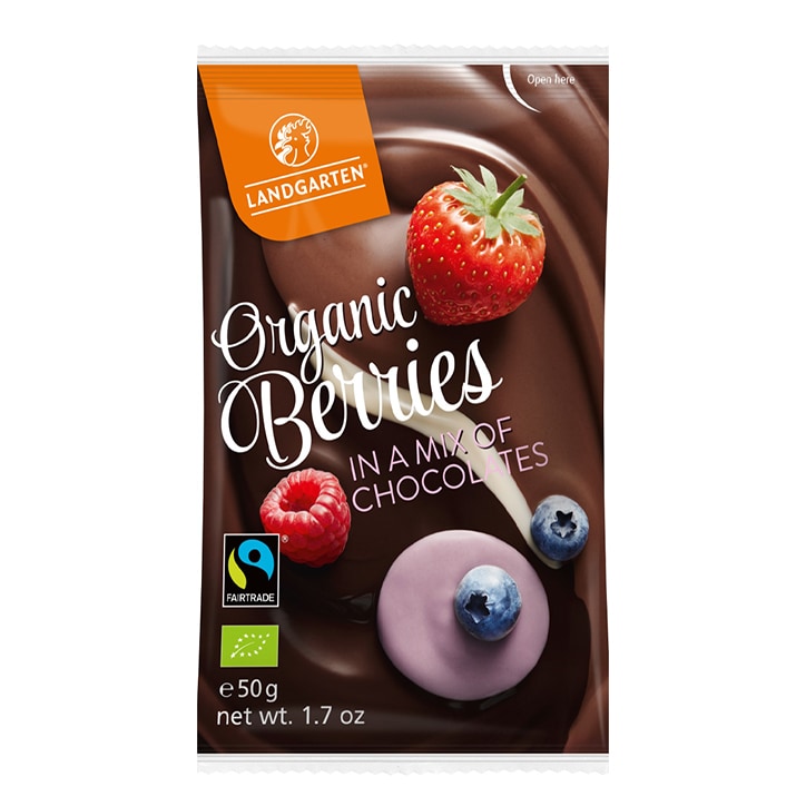 Landgarten Berries In A Mix Of Chocolate 50g