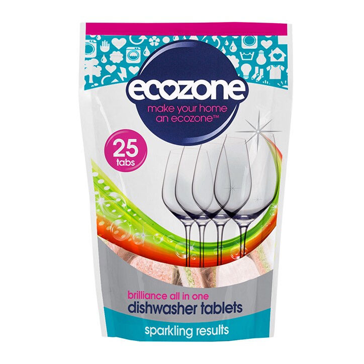 Ecozone Dishwasher Tablets - Brilliance All In One 25s-1
