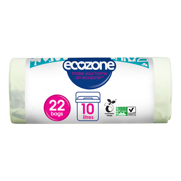 Ecozone Compostable 10Ltr Caddy Liners 22 Bags