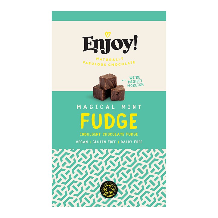 Enjoy Raw Choc Mint Chocolate Fudge 100g