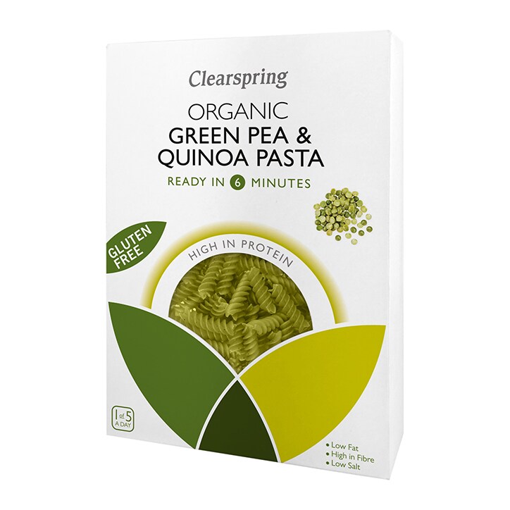Clearspring Organic Green Pea & Quinoa Fusilli Pasta 250g