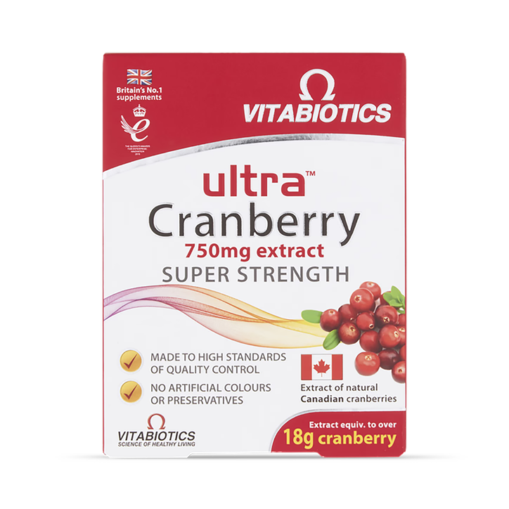 Vitabiotics Ultra Cranberry 750mg 30 Tablets H B Vitabiotics Ultra Cranberry 750mg 30 Tablets H B