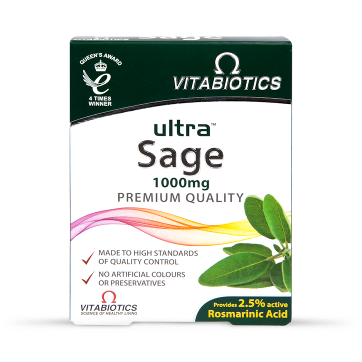 Vitabiotics Ultra Sage 1000mg 30 Tablets image 1