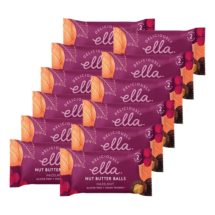 Deliciously Ella Hazelnut Nut Butter Bites Case 12 x 36g image 1