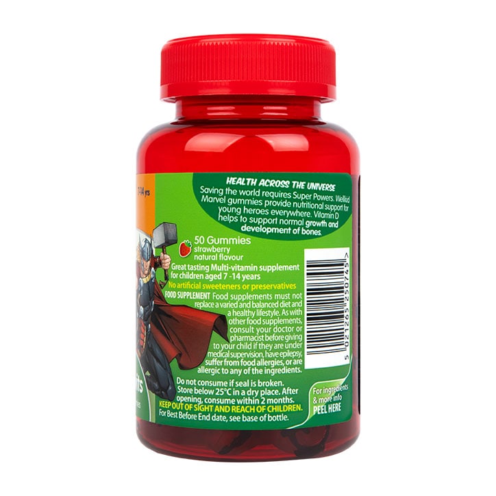 Vitabiotics Wellkid Marvel Multi-Vitamin 7-14 years 50 Vegan Soft Jellies-3
