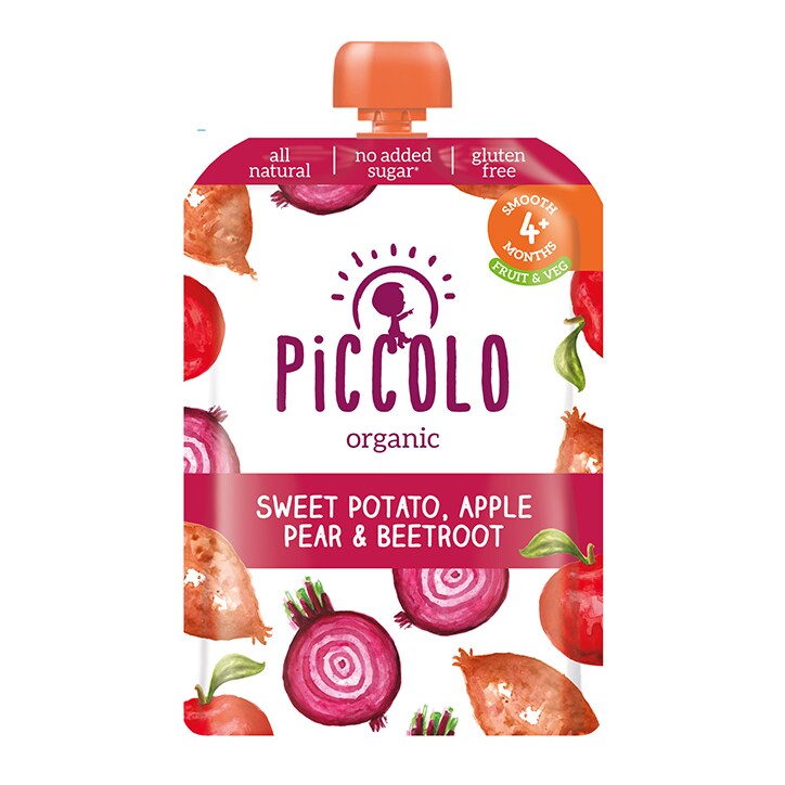 Piccolo Organic Sweet Potato, Beetroot, Apple andPear 6m+ 100g