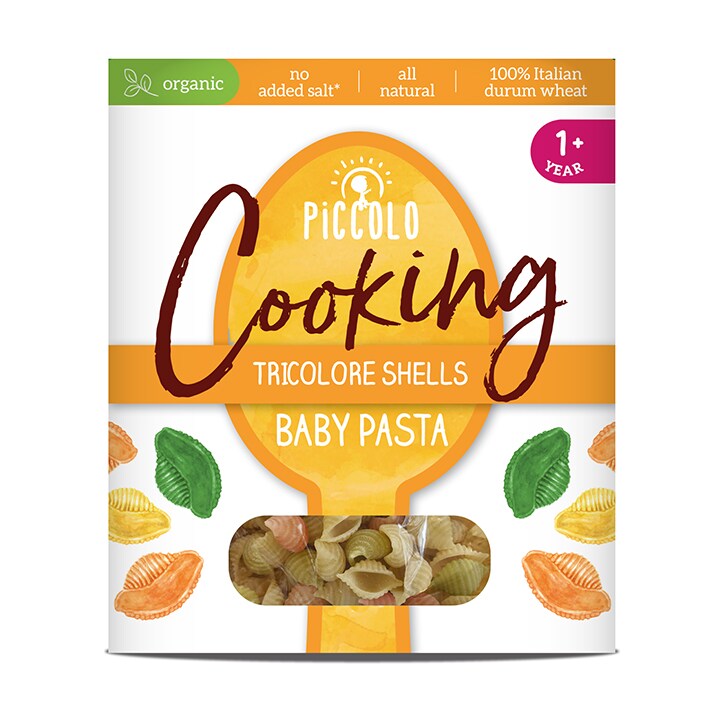 Piccolo Organic Baby Pasta Shells 12m+ 400g image 1