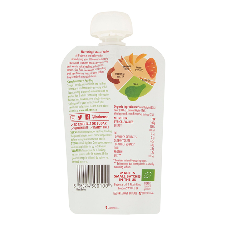 Babease Sweet Potato, Pear & Coconut Water 100g image 2
